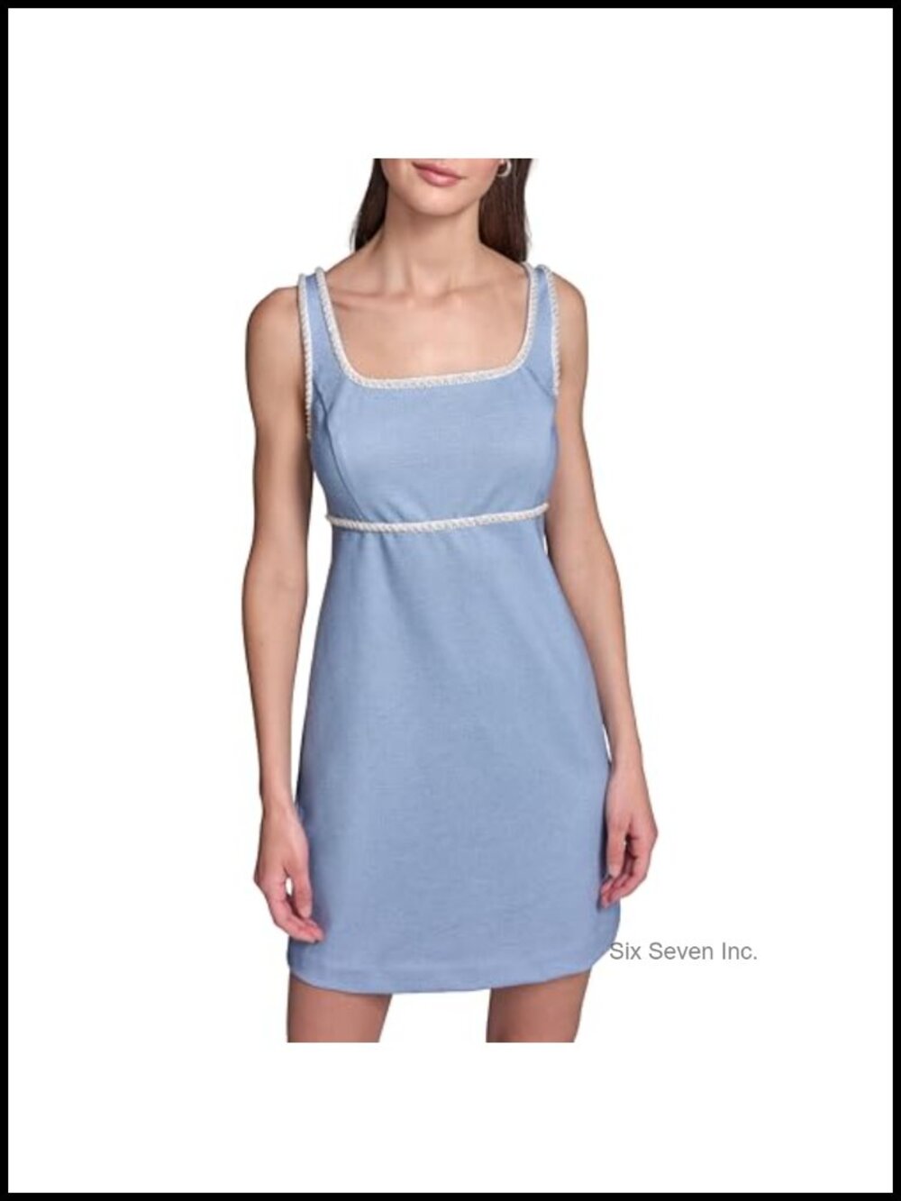 Karl Lagerfeld Sheath Dress Sleeveless Scoop Neck